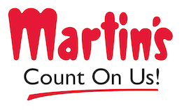 A theme logo of Martin's Super Markets